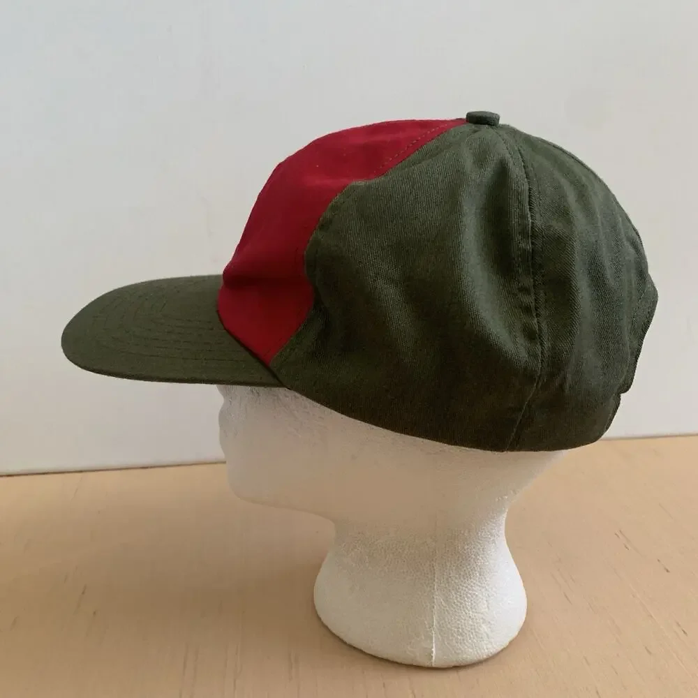 Boy Scout M/L Official Uniform Ball Cap Hat Green Red Adjustable Snapback USA
